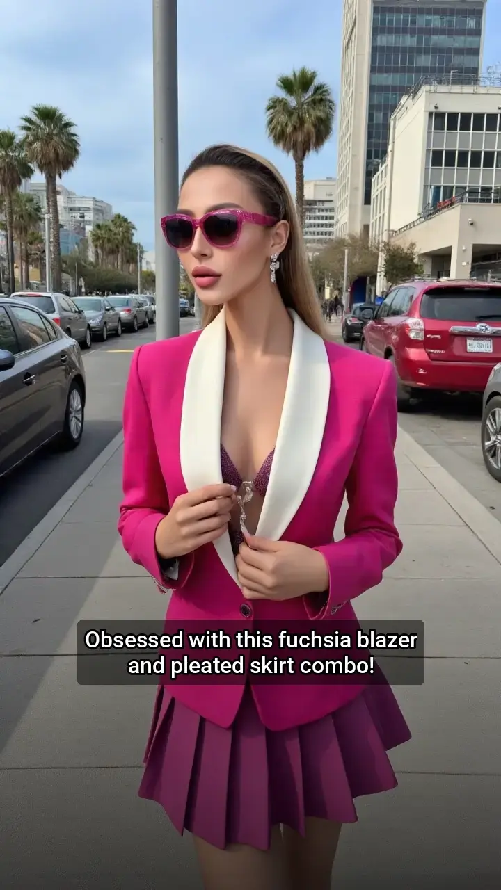 Loving this Fuschia Power Suit! 💖