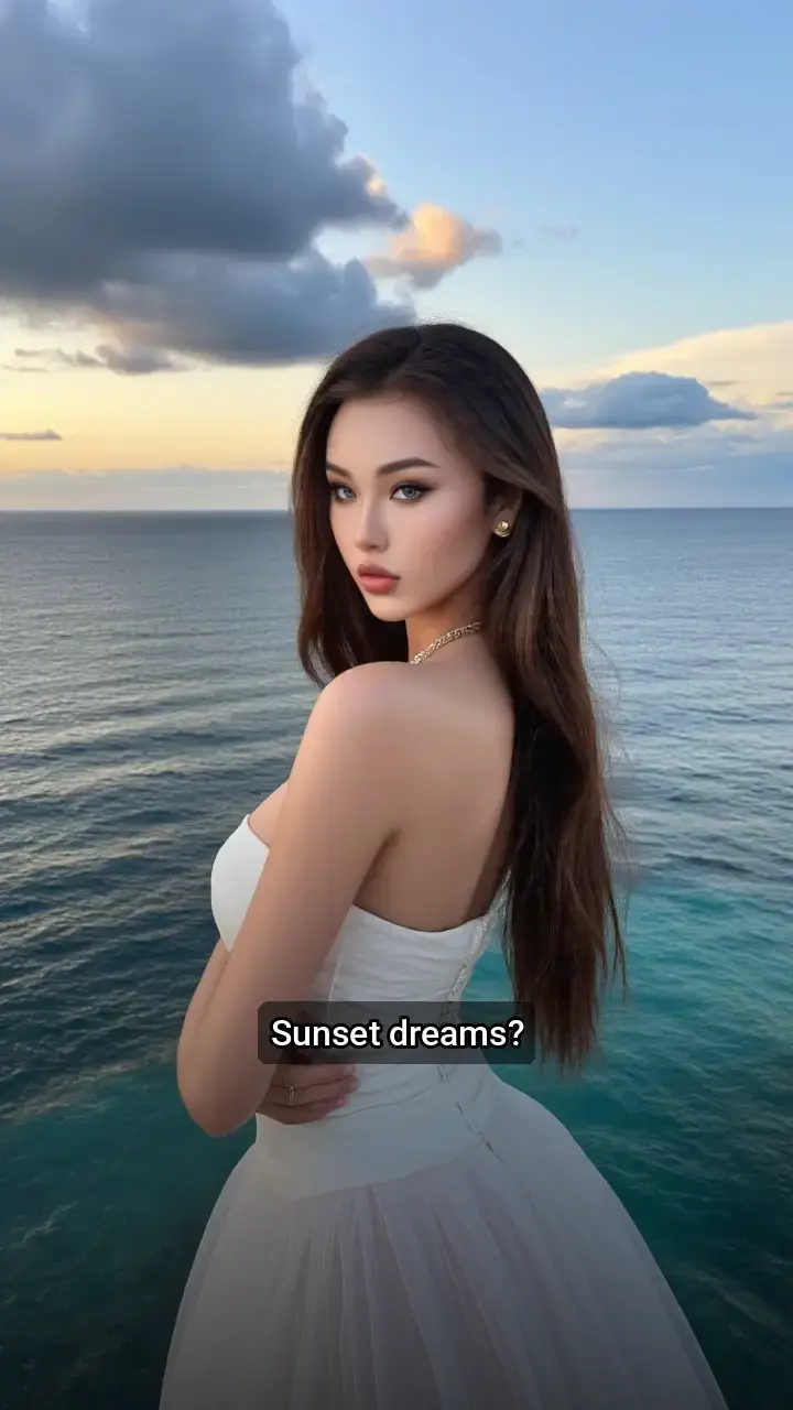 GORGEOUS sunset views and a dreamy dress! π