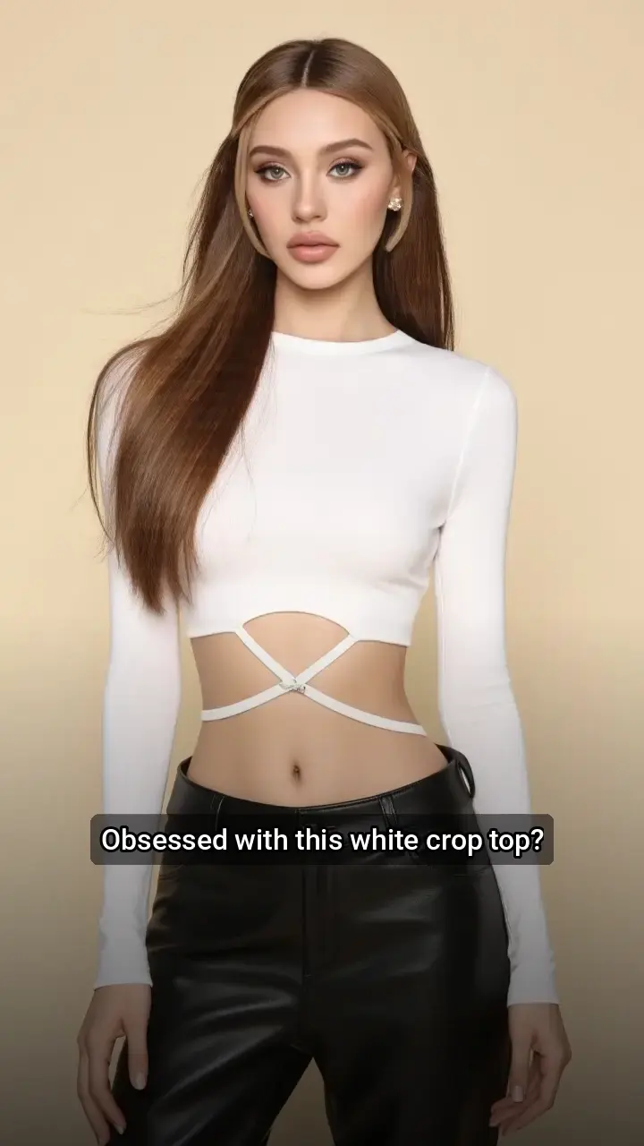 Love this white crop top! 😍