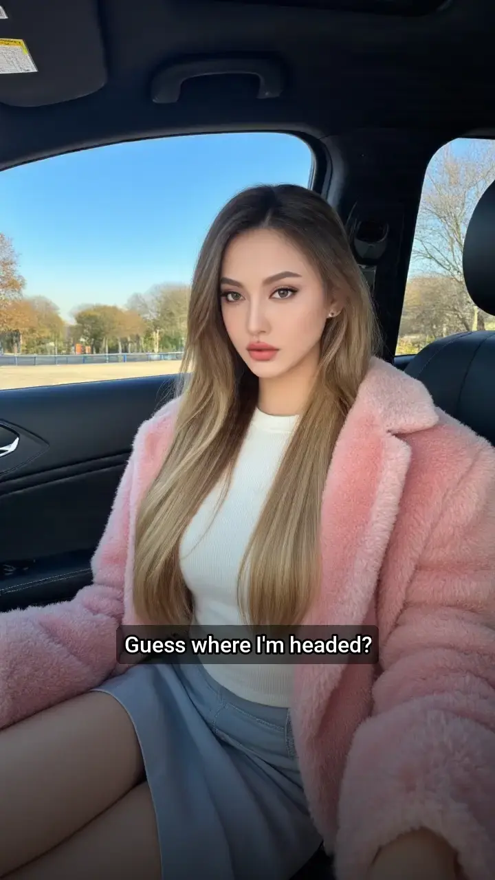 Love this pink fluffy coat!π