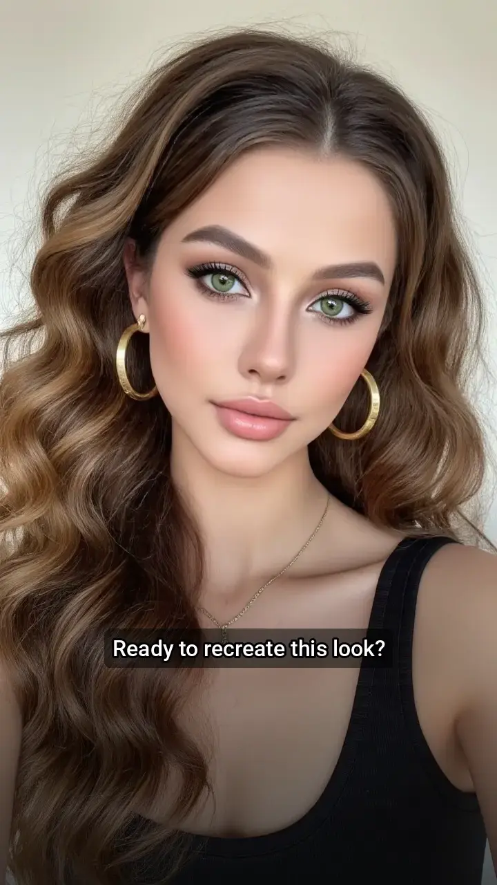 I'm crushing hard on this wavy hair and glam makeup! π