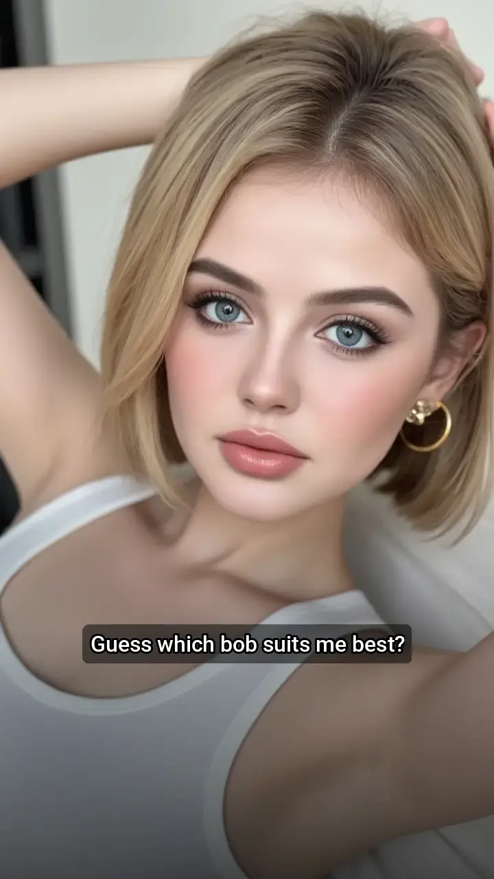 Love this new blonde bob! π