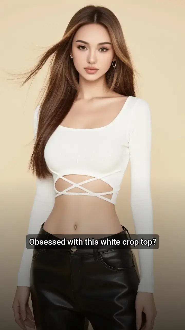 Loving this white crop top! 😍