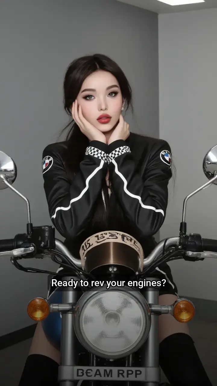 Obsessed with this look! 🖤🏍️