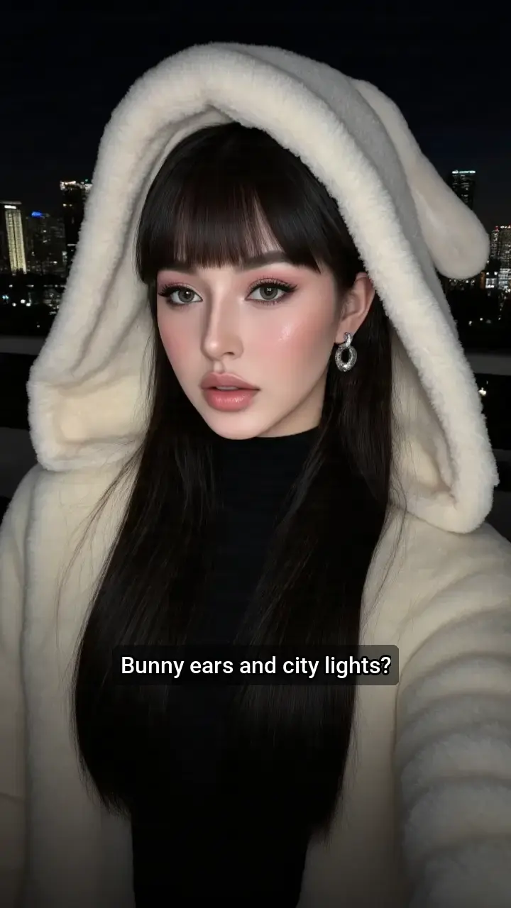 Adore this fluffy bunny coat!๐ฐ