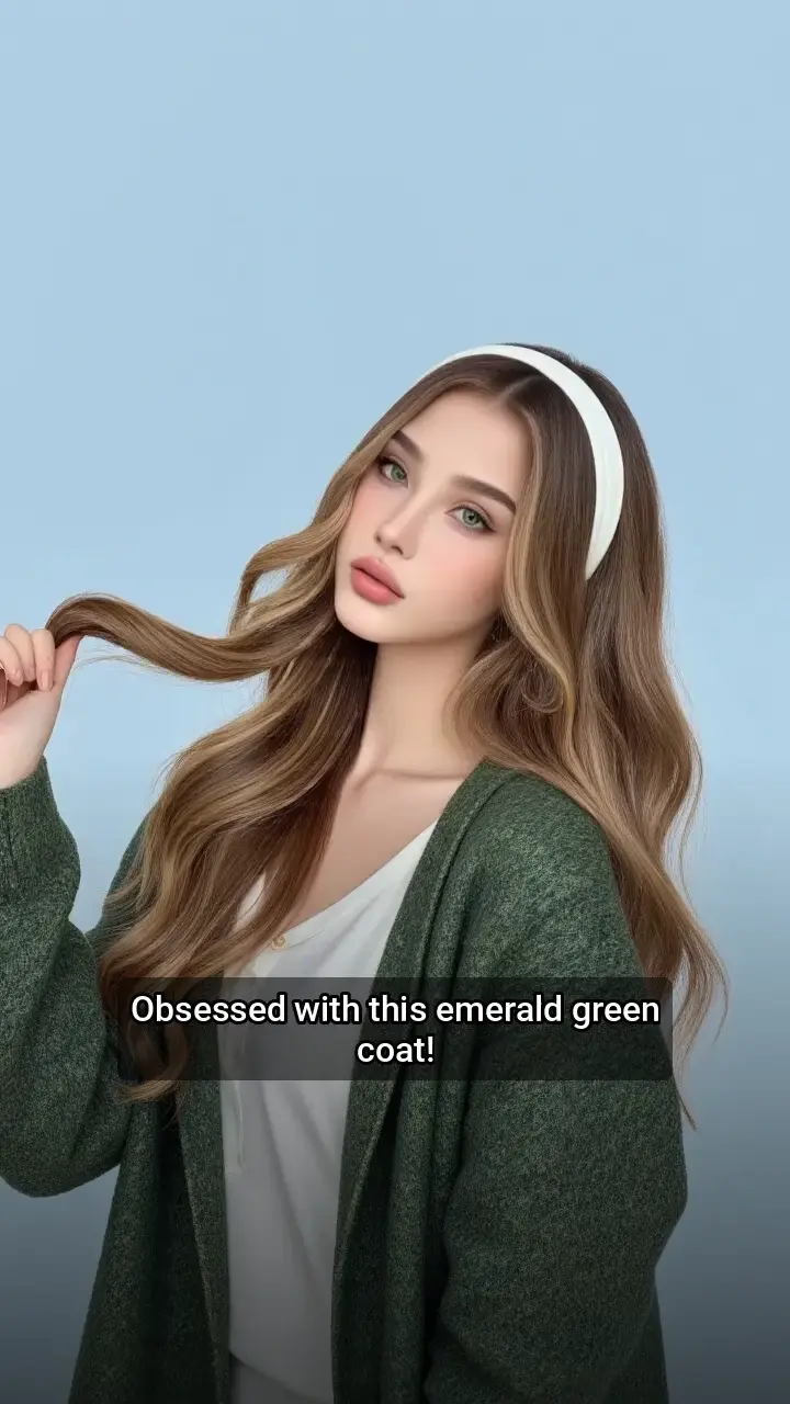 Love this emerald green coat! π