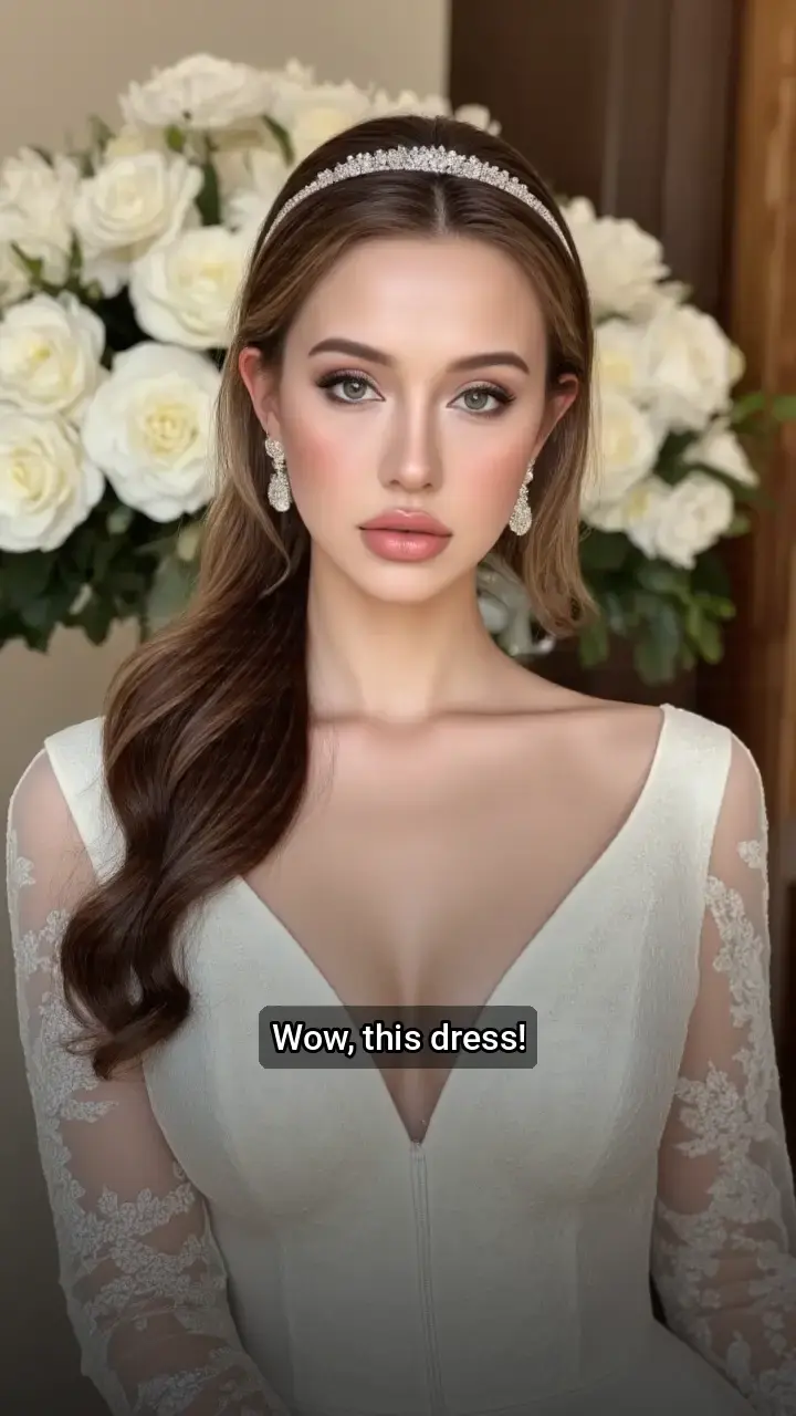 GORGEOUS! 🤩 This wedding look is EVERYTHING!