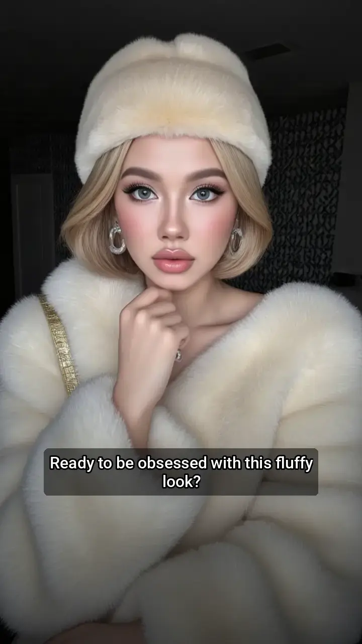 OMG! I'm drowning in this fluffy fur coat! π