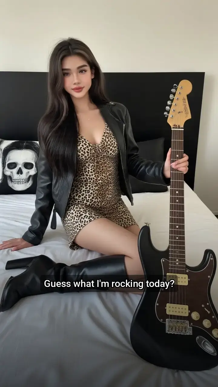 Loving this look! 🖤🎸