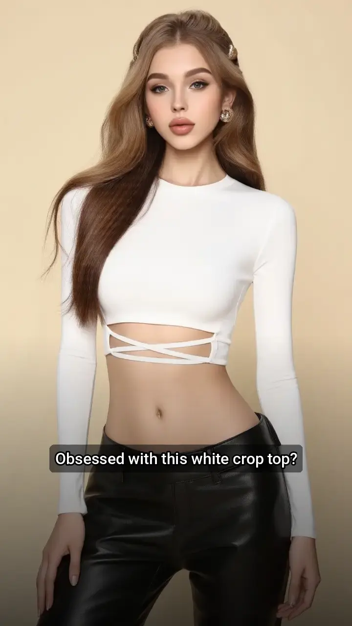 Slay the Day in this White Crop Top! 🔥